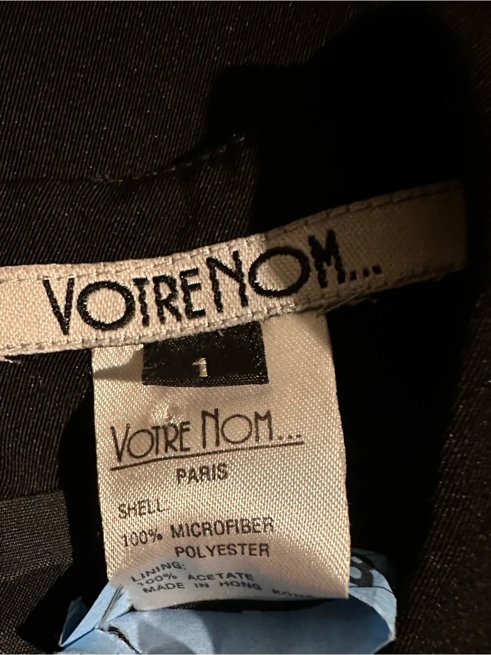 Vintage Votre Nom Paris LBD Short-Sleeve Sheath premium material Dress size 1